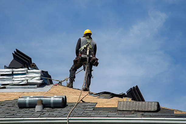 Professional Roof Replacement technician working in Simsbury, CT